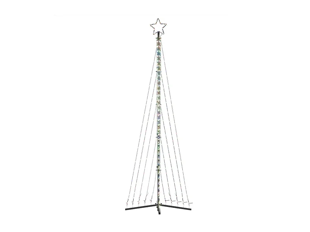 LED Árvore de Natal 495 LEDs Coloridos 300,5 cm