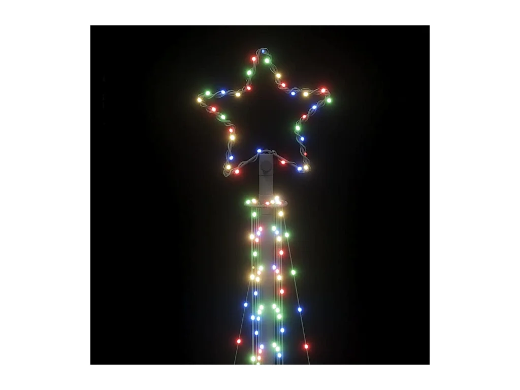 LED Árvore de Natal 495 LEDs Coloridos 300,5 cm