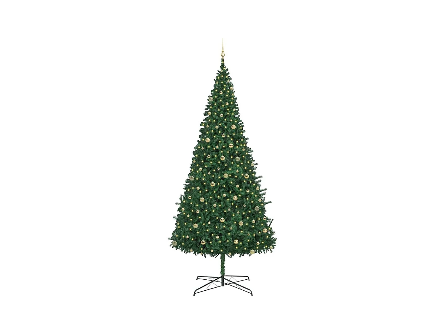 Kerstboom met decoratieve touwlichten Groen 400 cm PVC