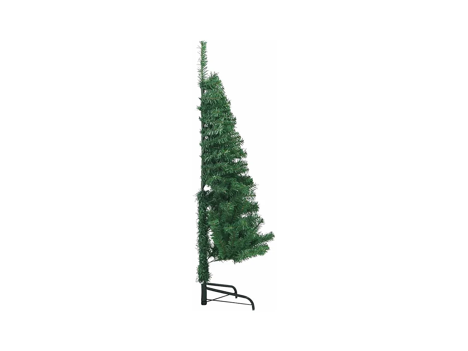 Arbre de Noël artificiel d'angle Vert 120 cm PVC et métal