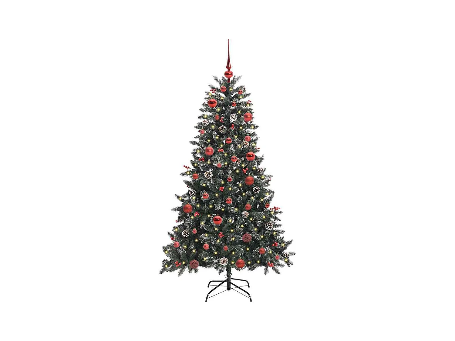 Sapin de Noël artificiel avec 150 LED Vert 83.5 x 83.5 x 150 cm