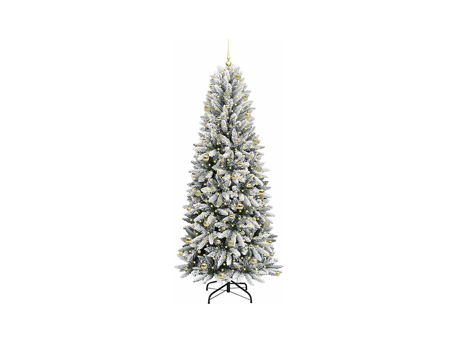 Árvore de Natal Artificial com 300 LEDs Branco 93 x 93 x 240 cm