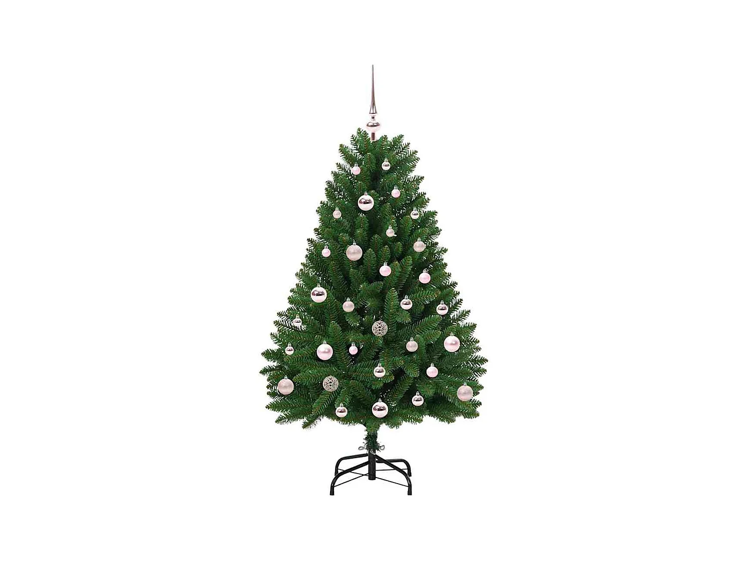 Árvore de Natal Artificial Verde 120 cm PVC e Metal