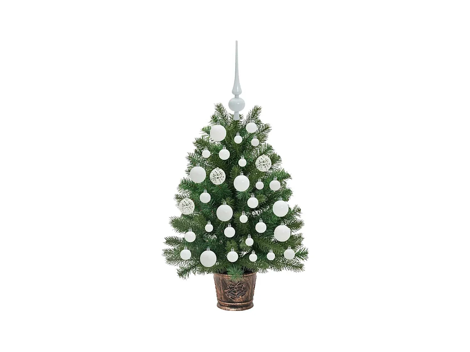 Sapin de Noël artificiel avec 150 LED Vert 75 cm PE et PVC