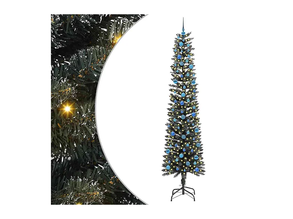 Árbol de Navidad artificial con 300 LED Verde 58 x 58 x 240 cm
