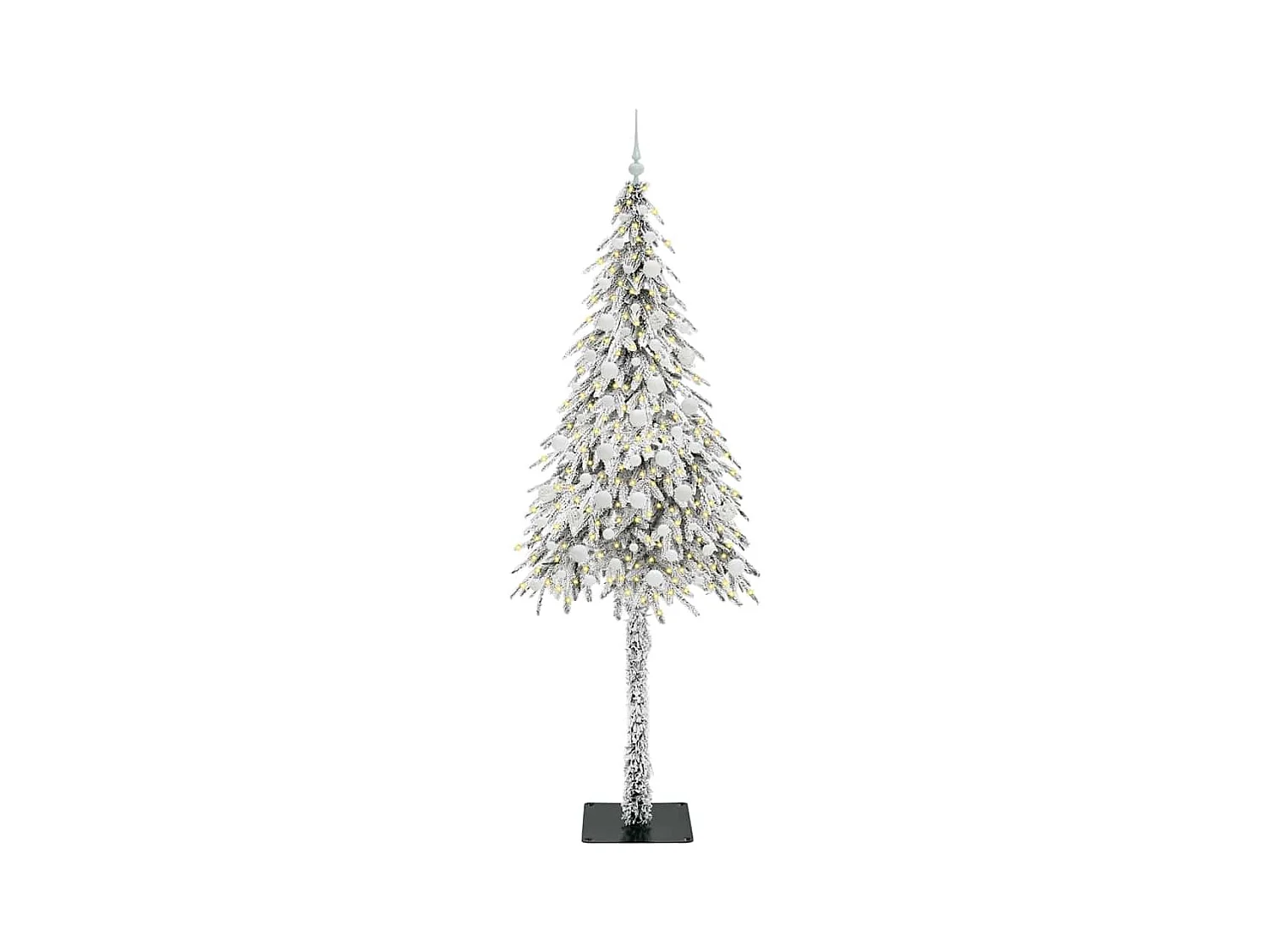 Sapin de Noël avec 300 LED Blanc 210 cm PE et Acier