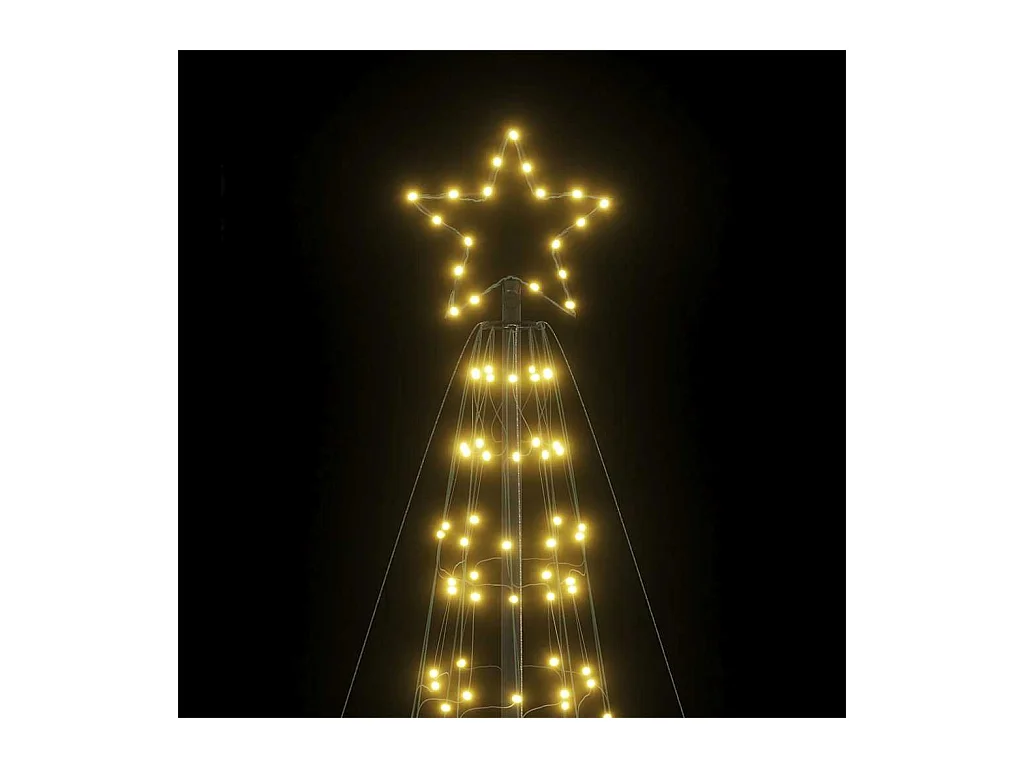 Árbol de Navidad LED con estacas 1534 LEDs blanco cálido 500 cm