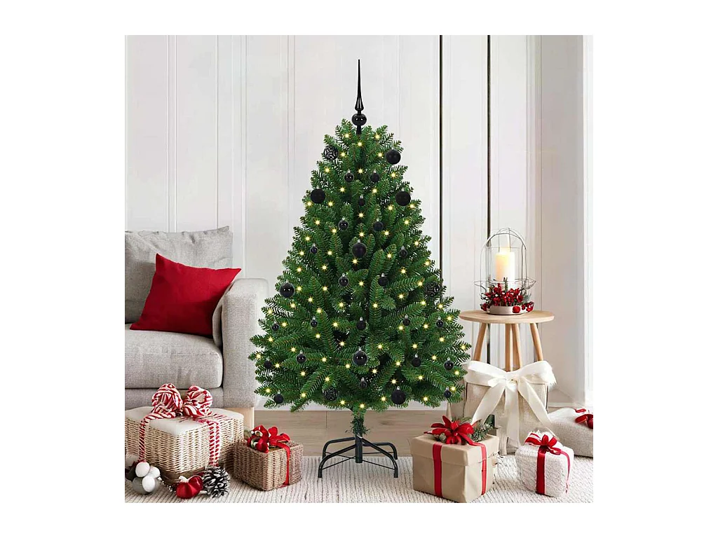 Árvore de Natal Artificial Verde 150 cm PVC e Metal