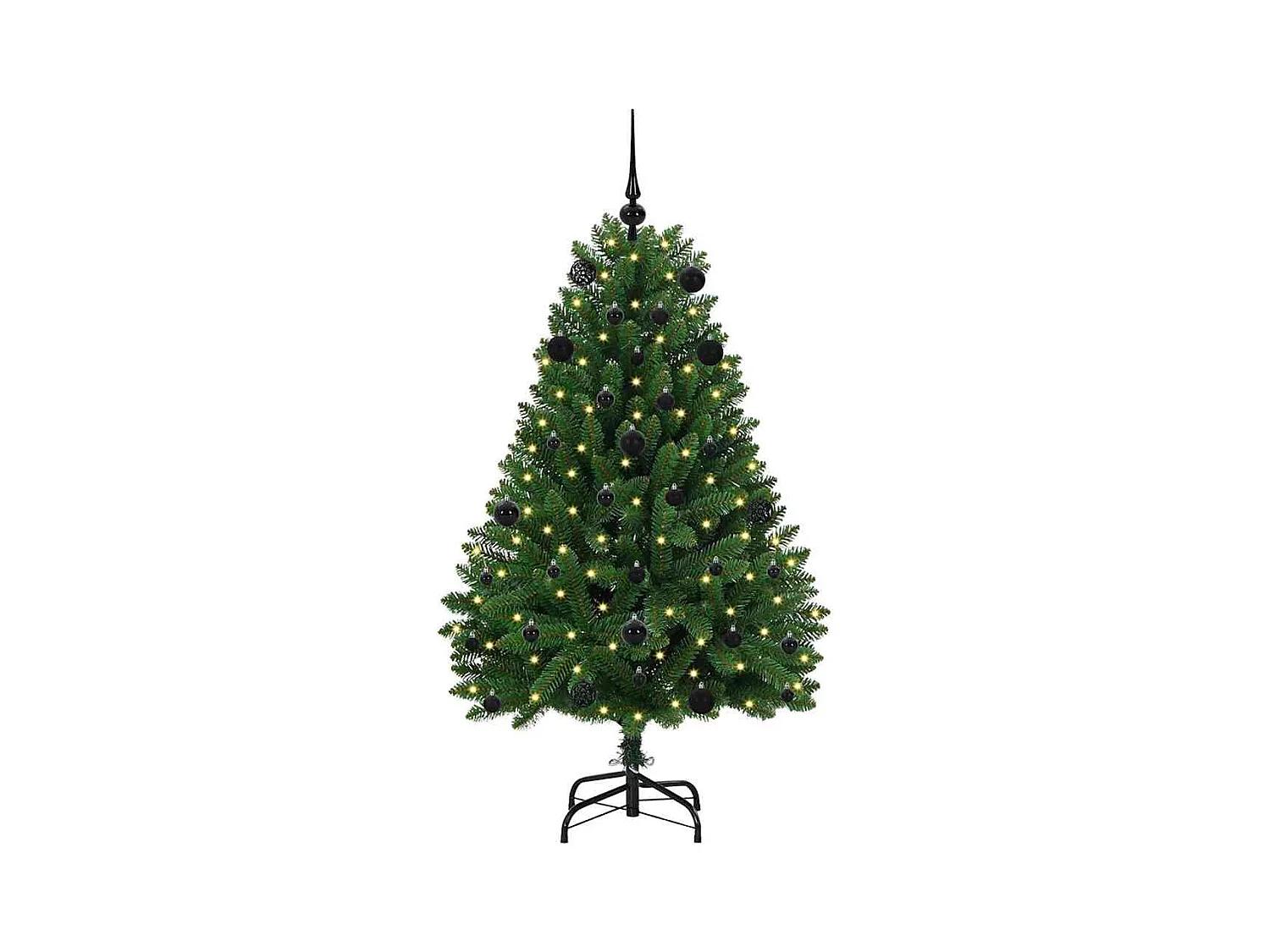 Árvore de Natal Artificial Verde 150 cm PVC e Metal