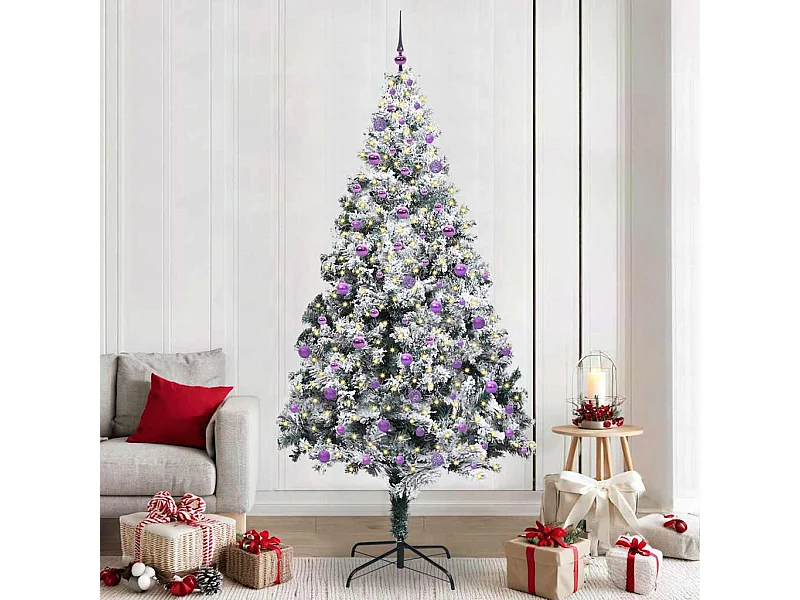 Sapin de Noël artificiel Vert 240 cm PVC, Acier et Plastique