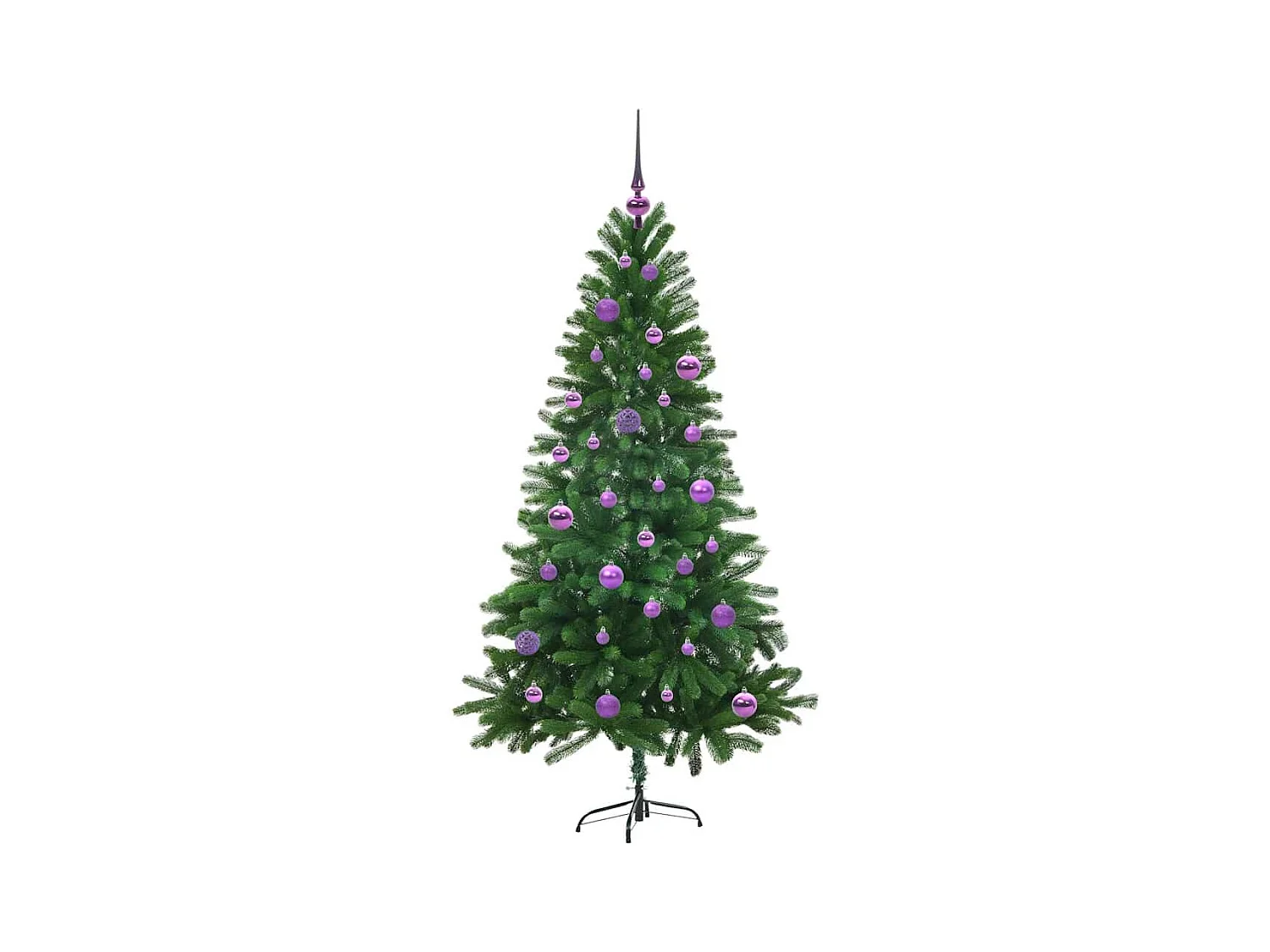 Sapin de Noël avec 150 LED avec support Vert 150 cm PE