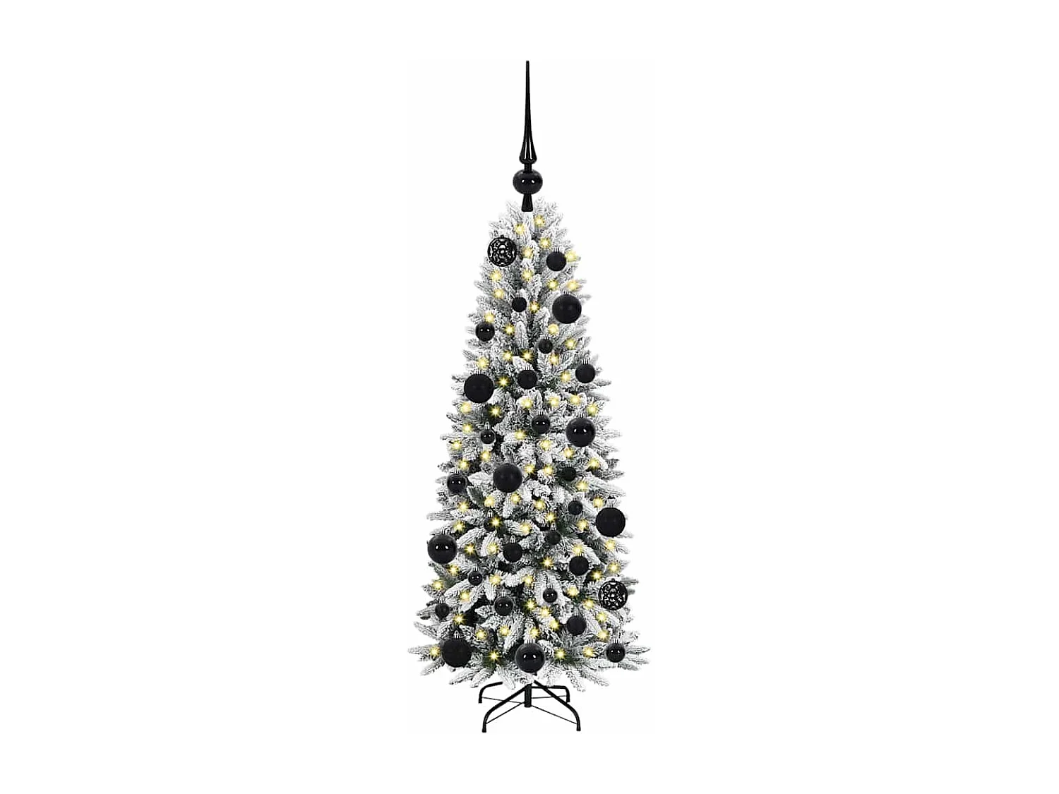 Sapin de Noël artificiel avec 150 LED Blanc 53 x 53 x 120 cm