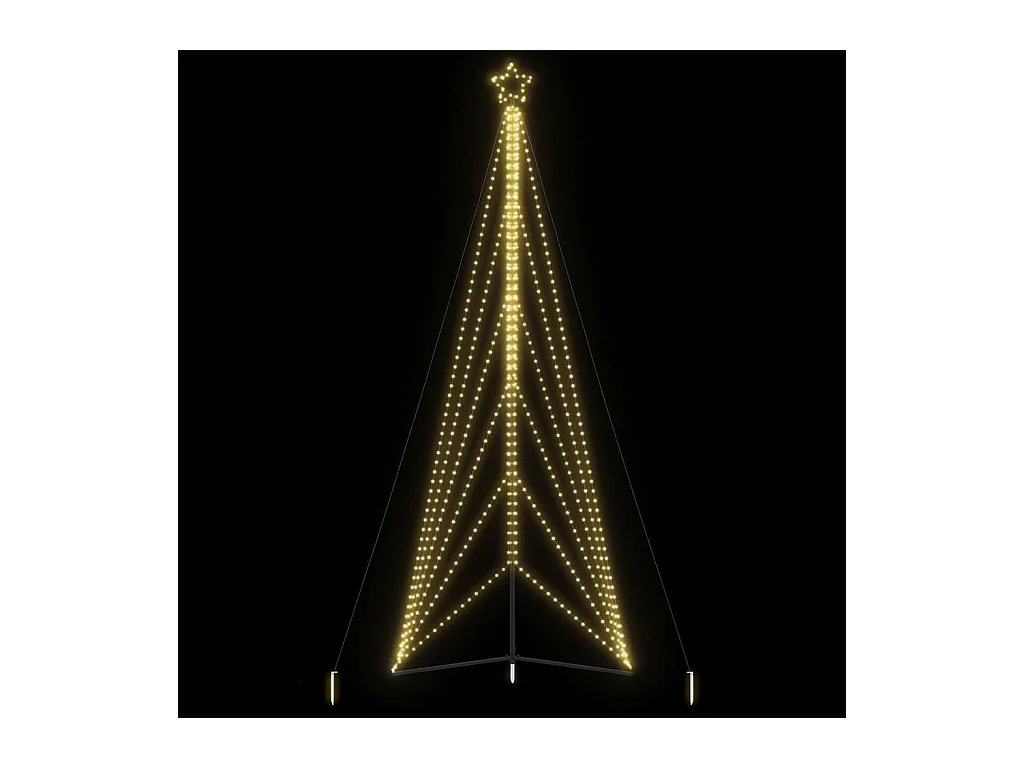 Sapin de Noël à LED 861 LED blanc chaud 478 cm