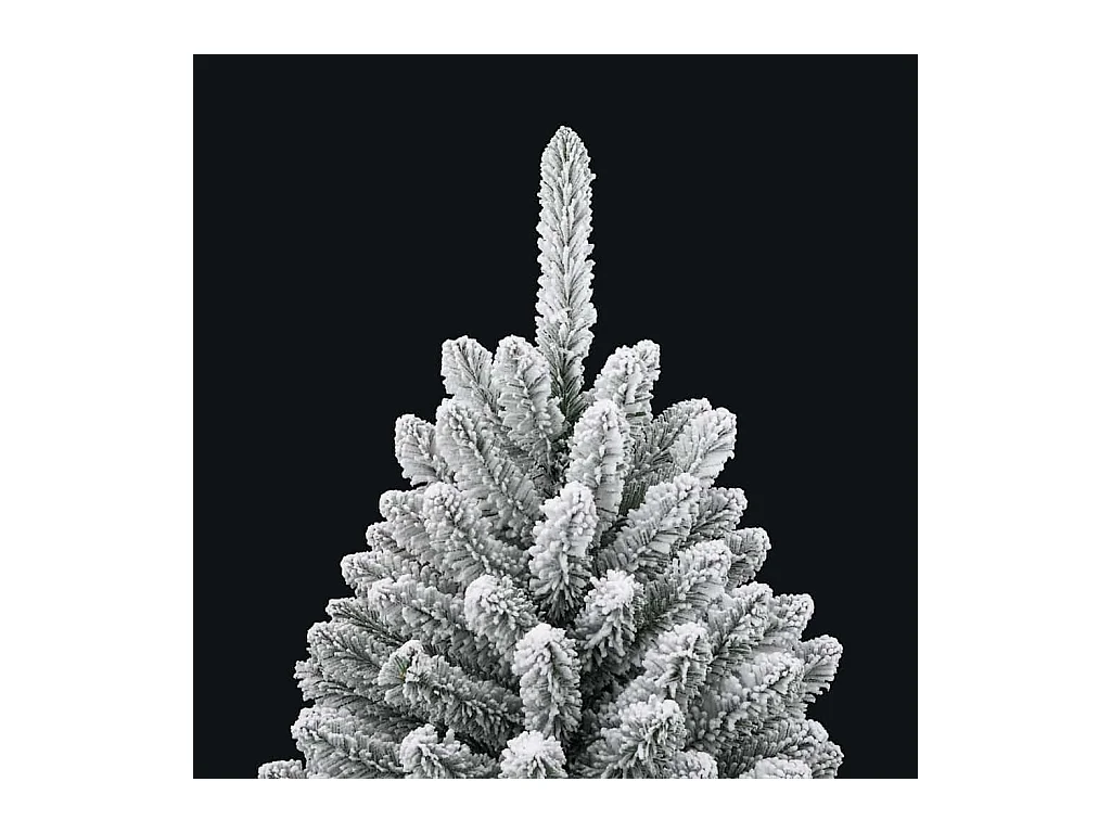 Árvore de Natal Artificial Verde e Branco 120 cm PVC e Metal