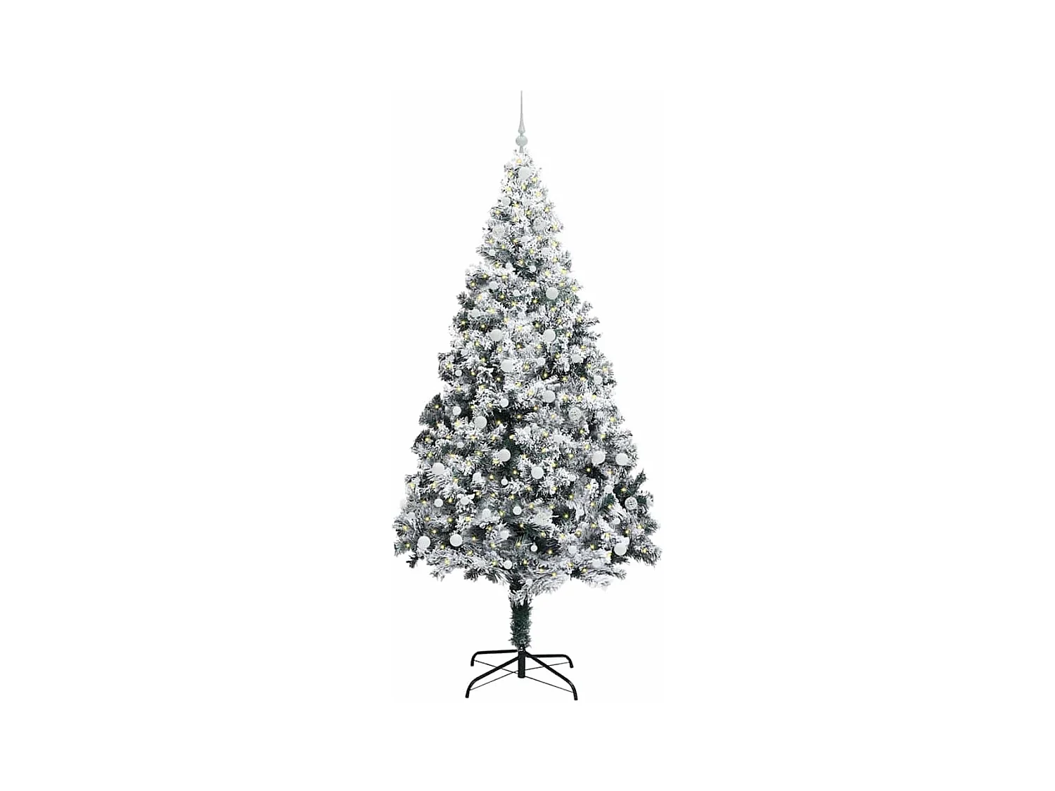 Sapin de Noël artificiel Vert 240 cm PVC, Acier et Plastique