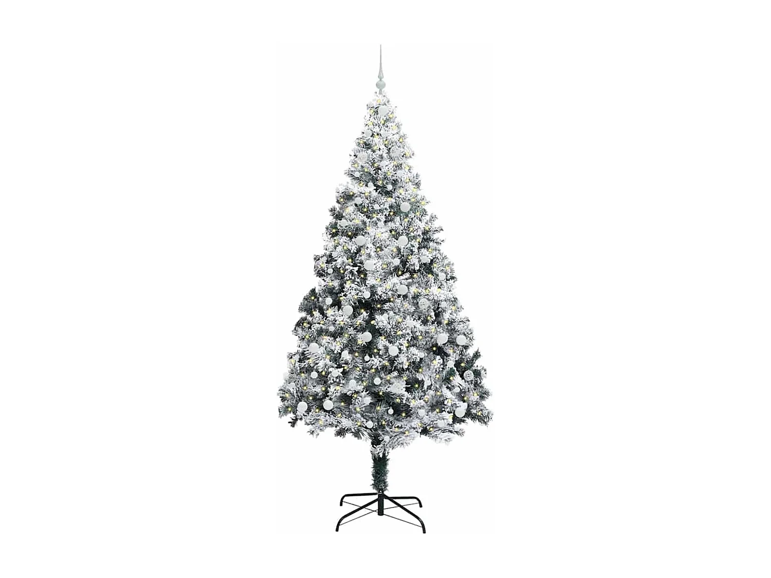 Sapin de Noël artificiel Vert 240 cm PVC, Acier et Plastique