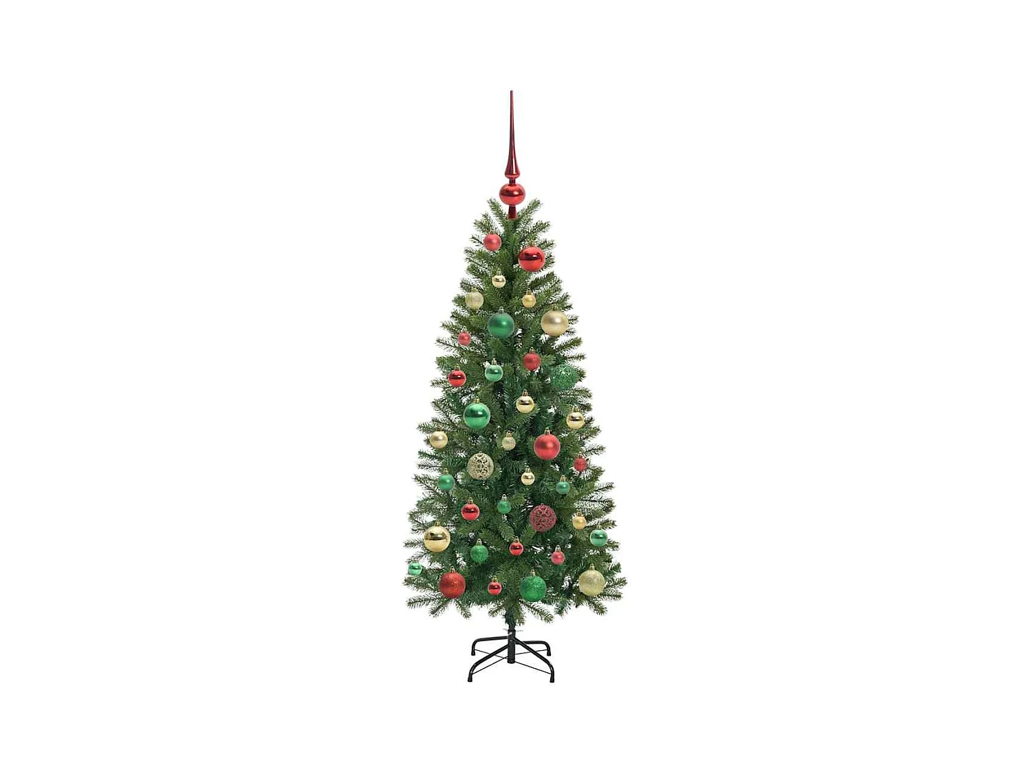 Sapin de Noël artificiel avec 150 LED Vert 120 cm PE et PVC