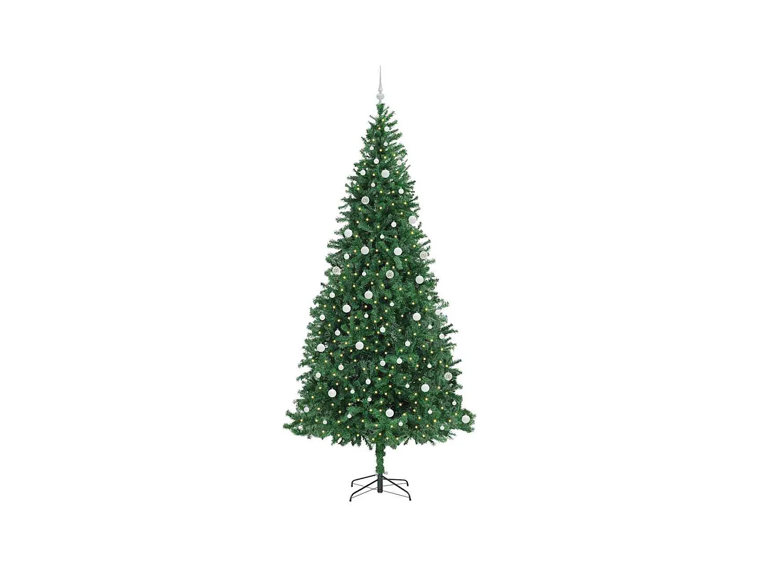 Sapin de Noël artificiel Vert 300 cm PVC, Métal et Plastique