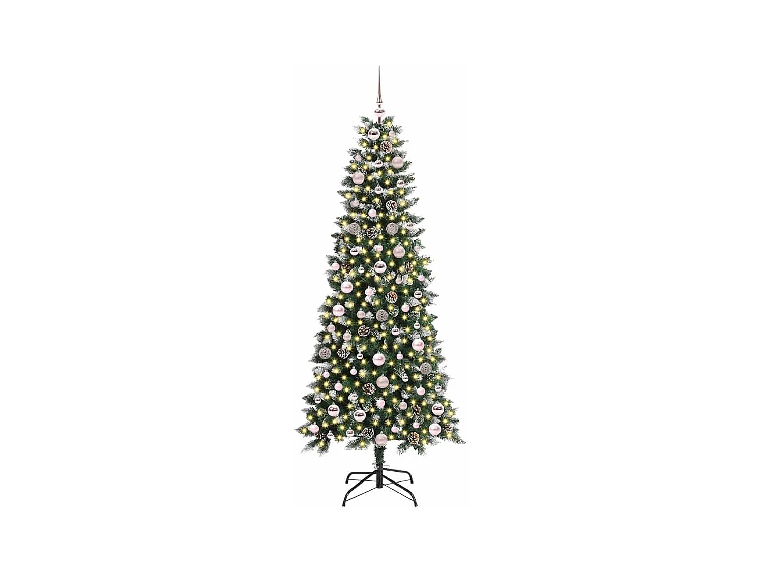 Sapin de Noël artificiel avec 300 LED Vert 76 x 76 x 180 cm