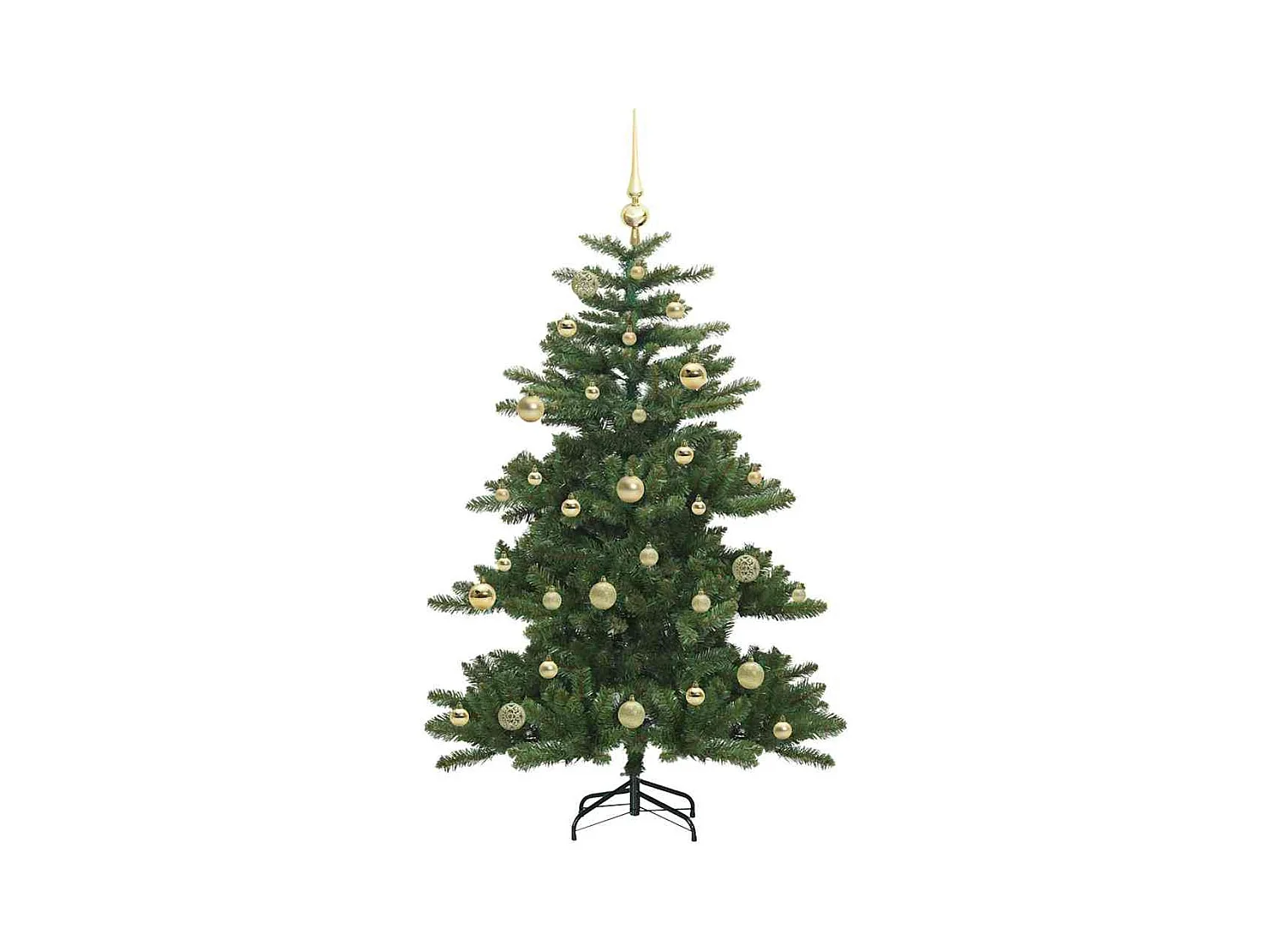 Árbol de Navidad artificial con ramas articuladas 150 cm PVC