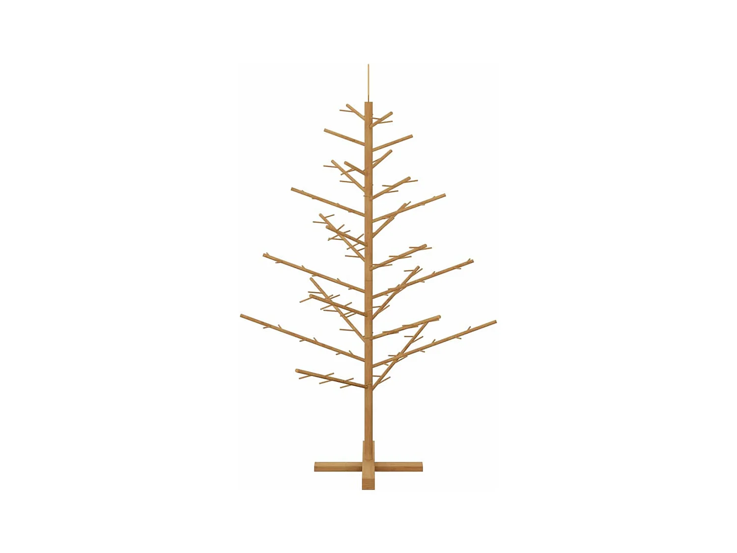 Arbre de Noël en bois Marron 150 cm Bois massif en pin
