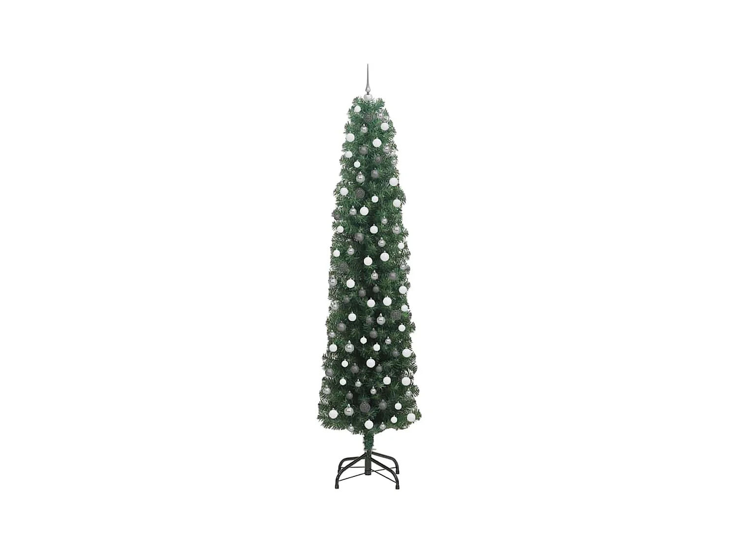 Árvore de Natal Slim Verde 61 x 61 x 240 cm Plástico e metal