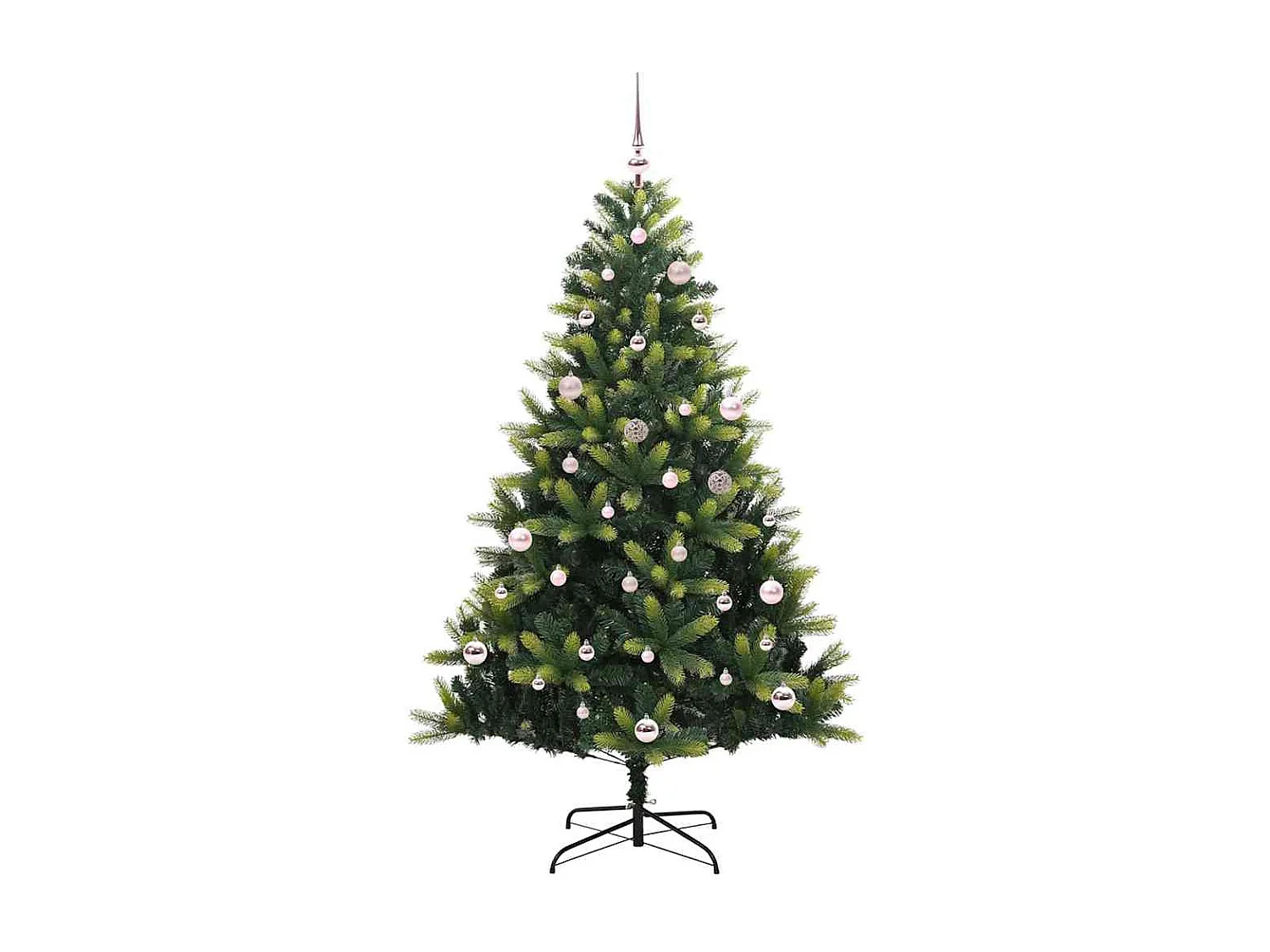 Kunstmatige Gehingde Kerstboom 150 LEDs Groen 150 cm PVC en PE
