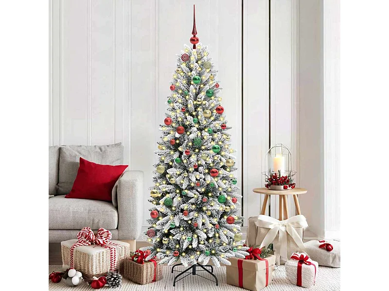Sapin de Noël artificiel avec 300 LED Blanc 73 x 73 x 180 cm