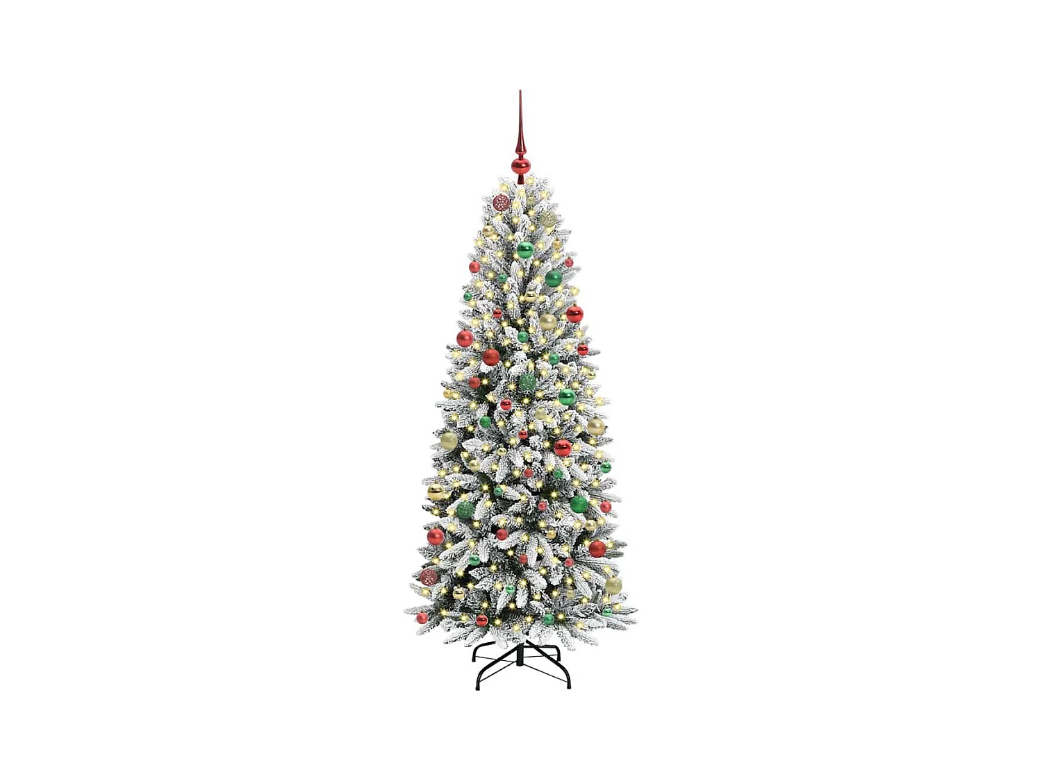 Sapin de Noël artificiel avec 300 LED Blanc 73 x 73 x 180 cm