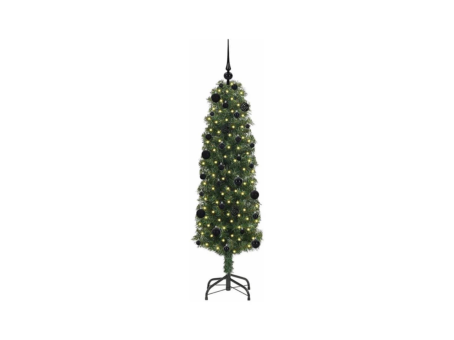 Árbol de Navidad artificial Verde 150 cm PVC, Acero y Plástico