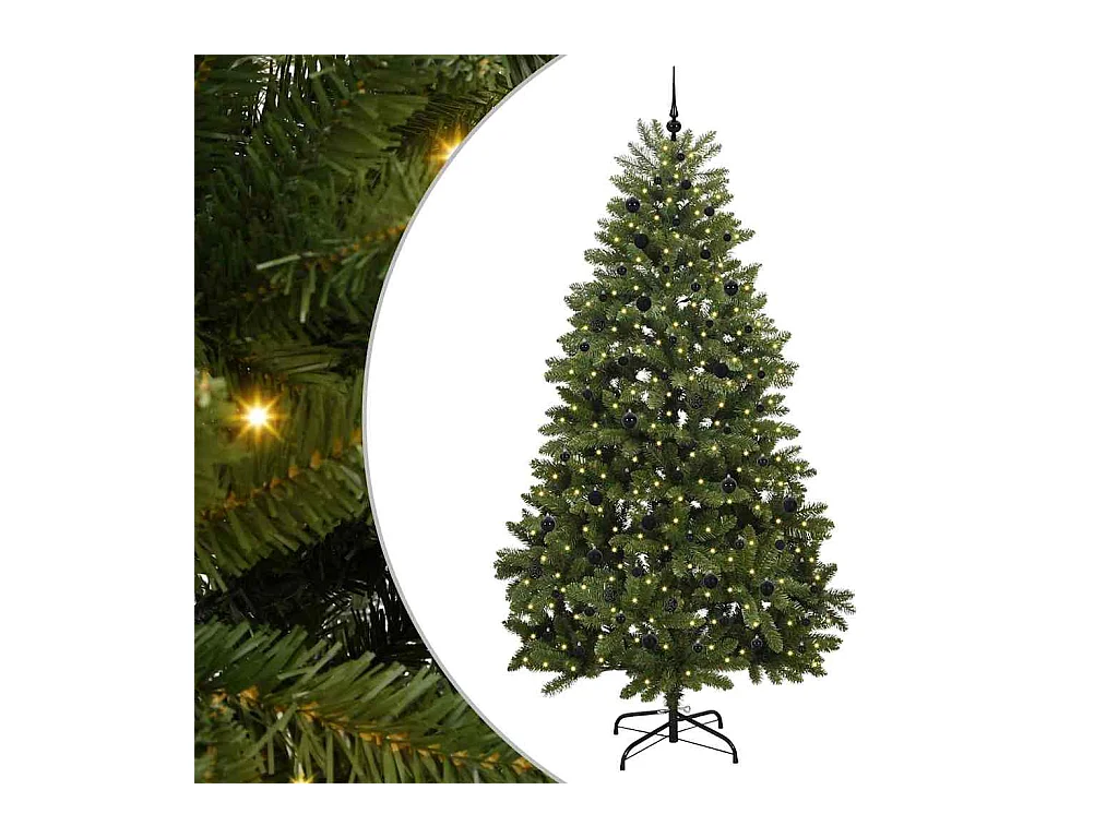 Sapin de Noël artificiel Vert 270 cm PVC et métal