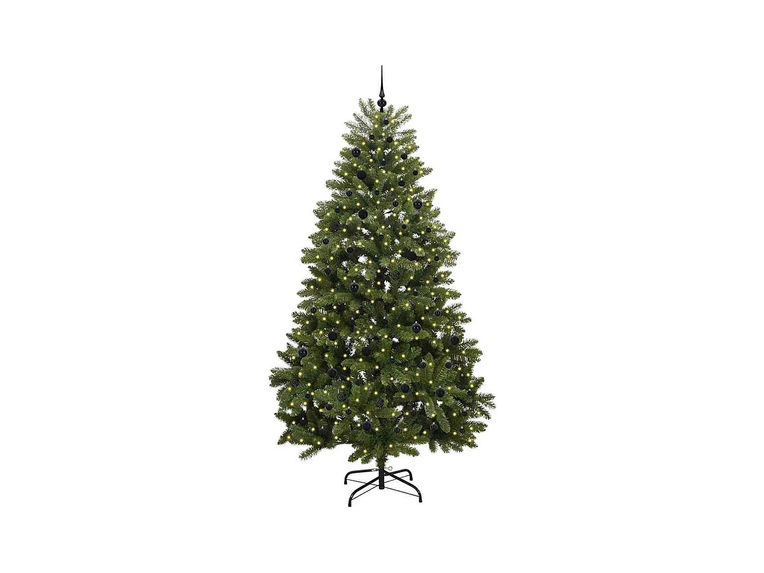 Sapin de Noël artificiel Vert 270 cm PVC et métal