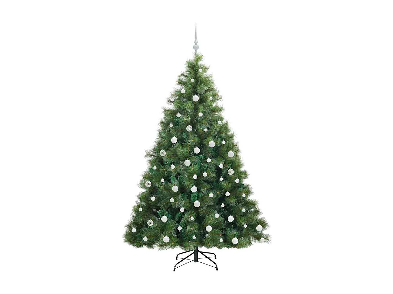 Árvore de Natal Artificial com 300 LEDs Verde 180 cm PE e PVC