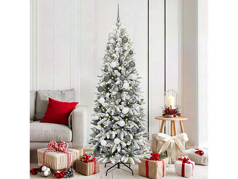 Sapin de Noël artificiel avec 300 LED Blanc 73 x 73 x 180 cm