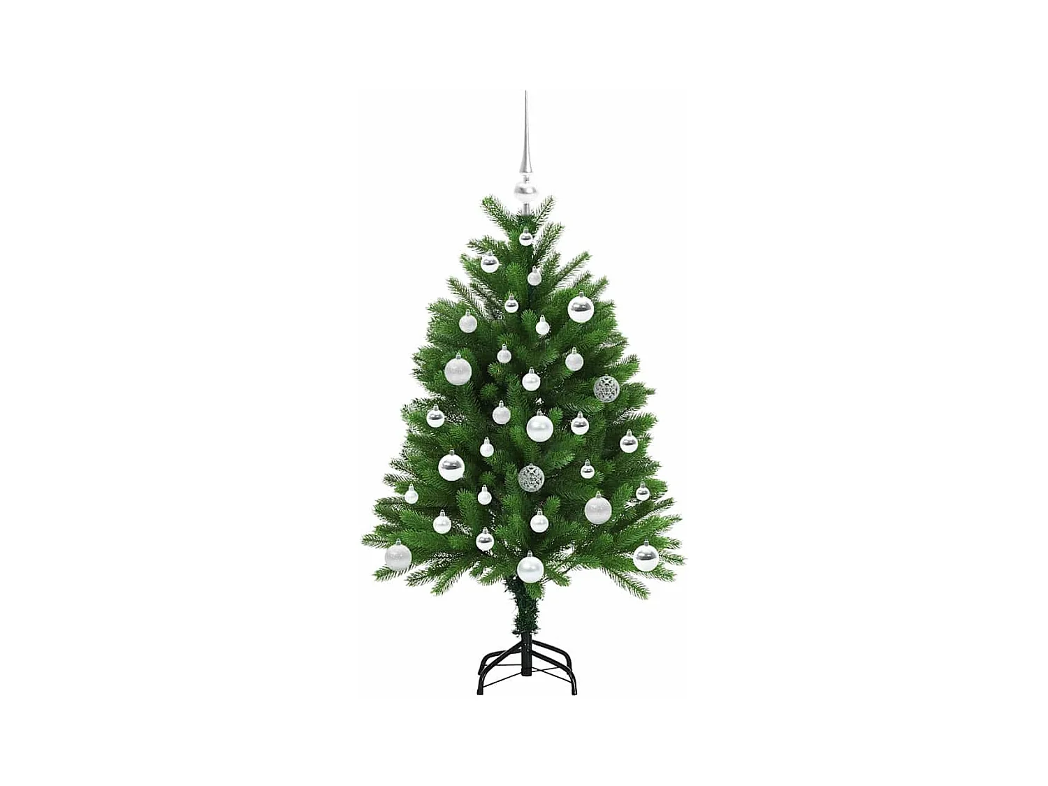 Sapin de Noël avec 150 LED avec support Vert 120 cm PE