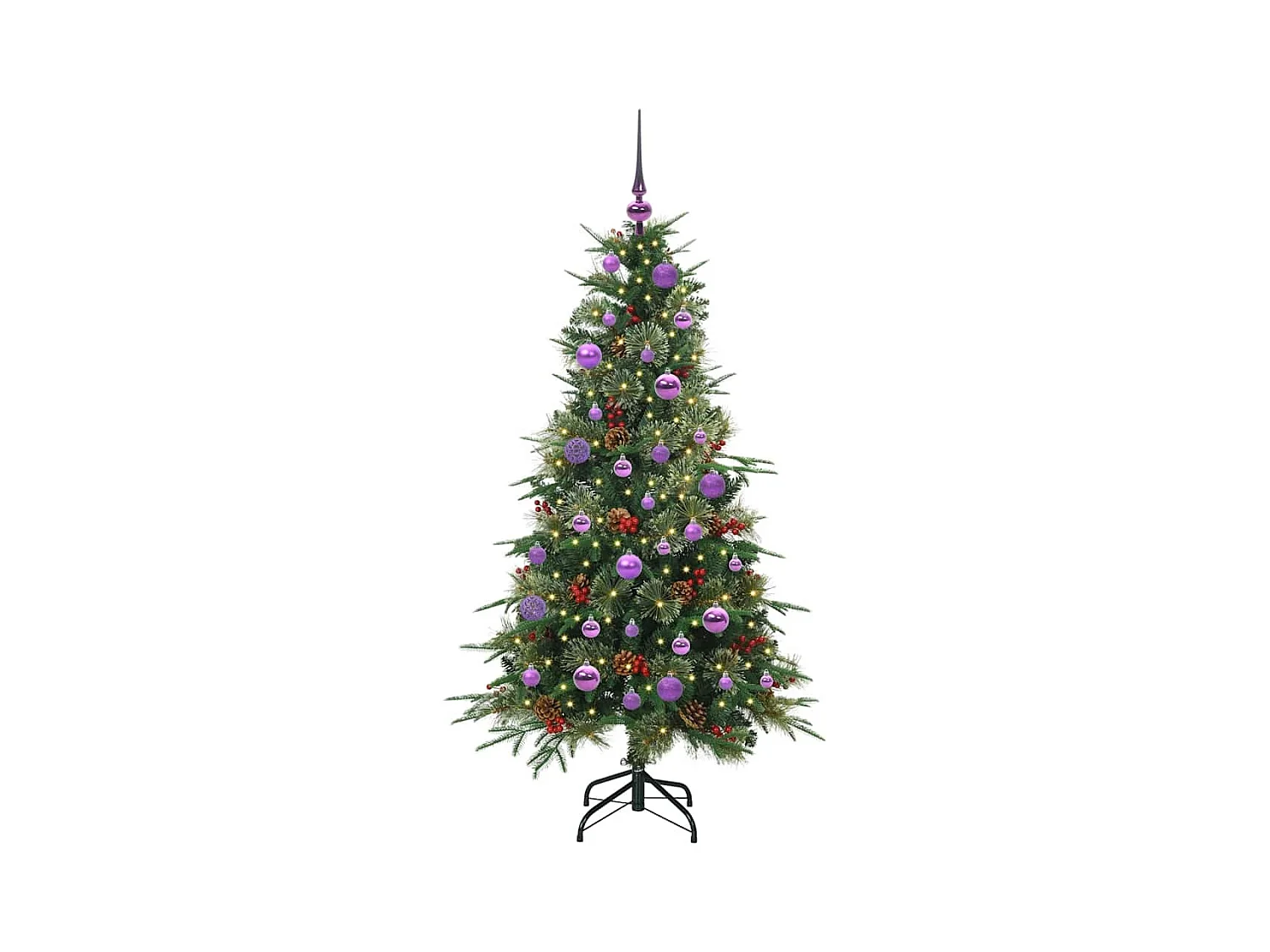 Sapin de Noël Artificiel à Branches Articulées Vert 150 cm
