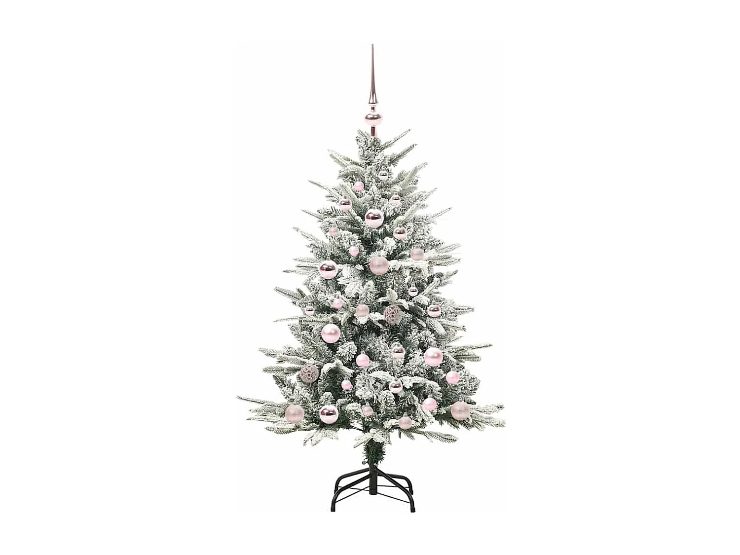 Sapin de Noël artificiel pré-éclairé avec set de boules Vert