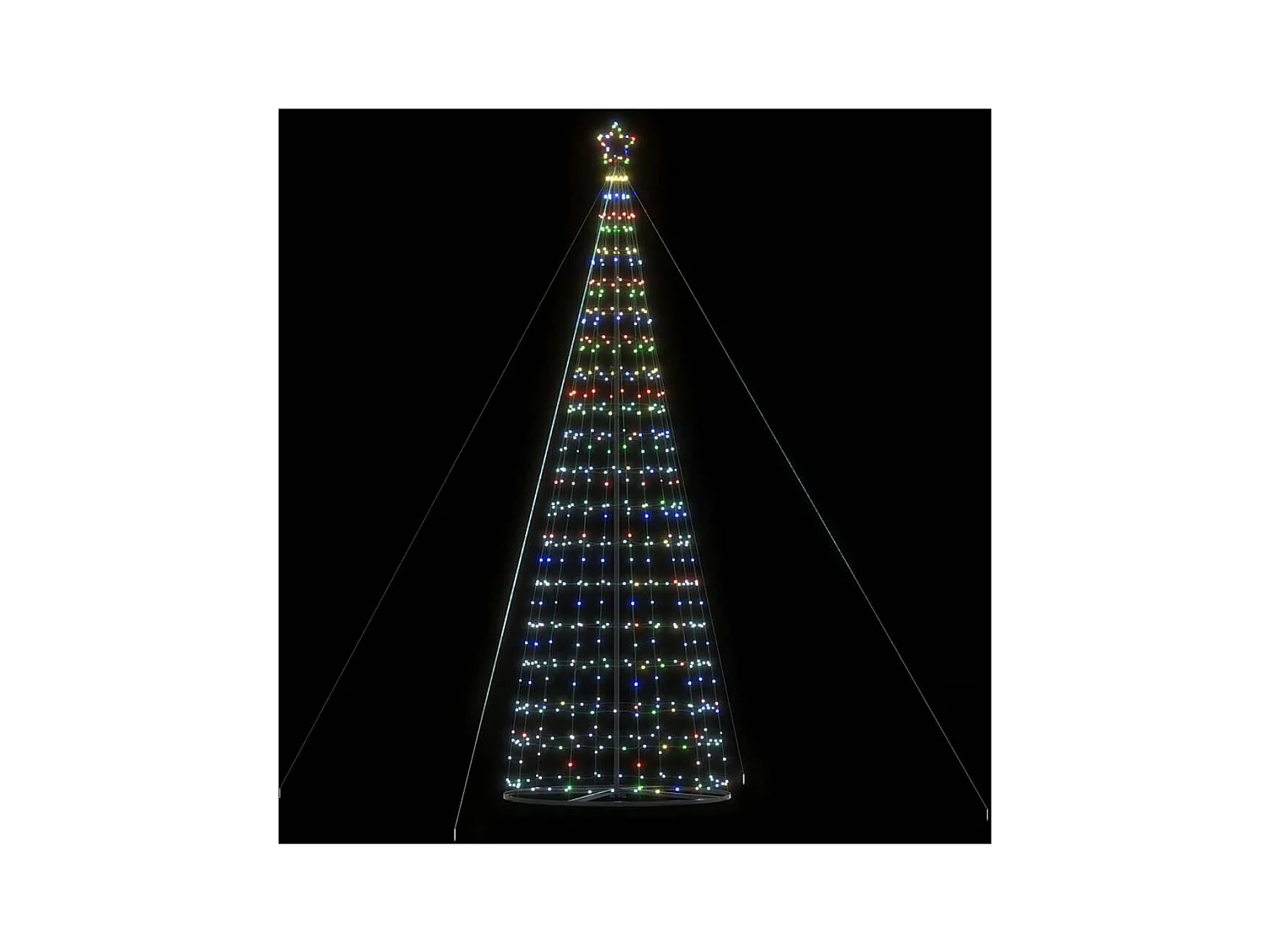 Sapin de Noël à LED 1534 LED colorées 503 cm