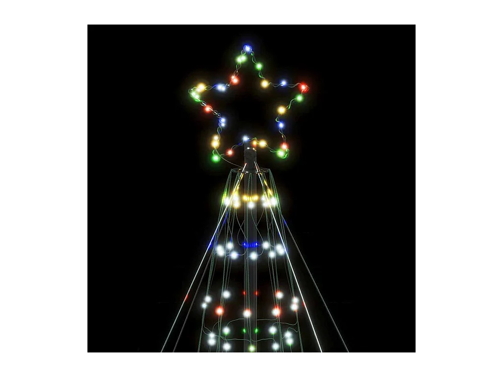 Sapin de Noël à LED 1534 LED colorées 503 cm