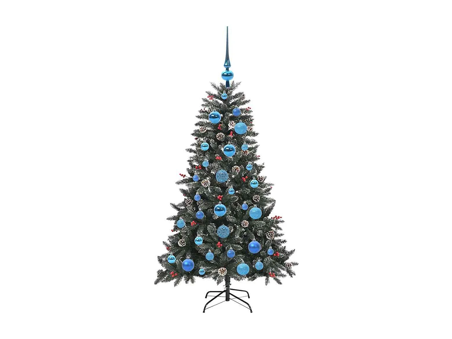 Sapin de Noël artificiel avec 150 LED Vert 68 x 68 x 120 cm