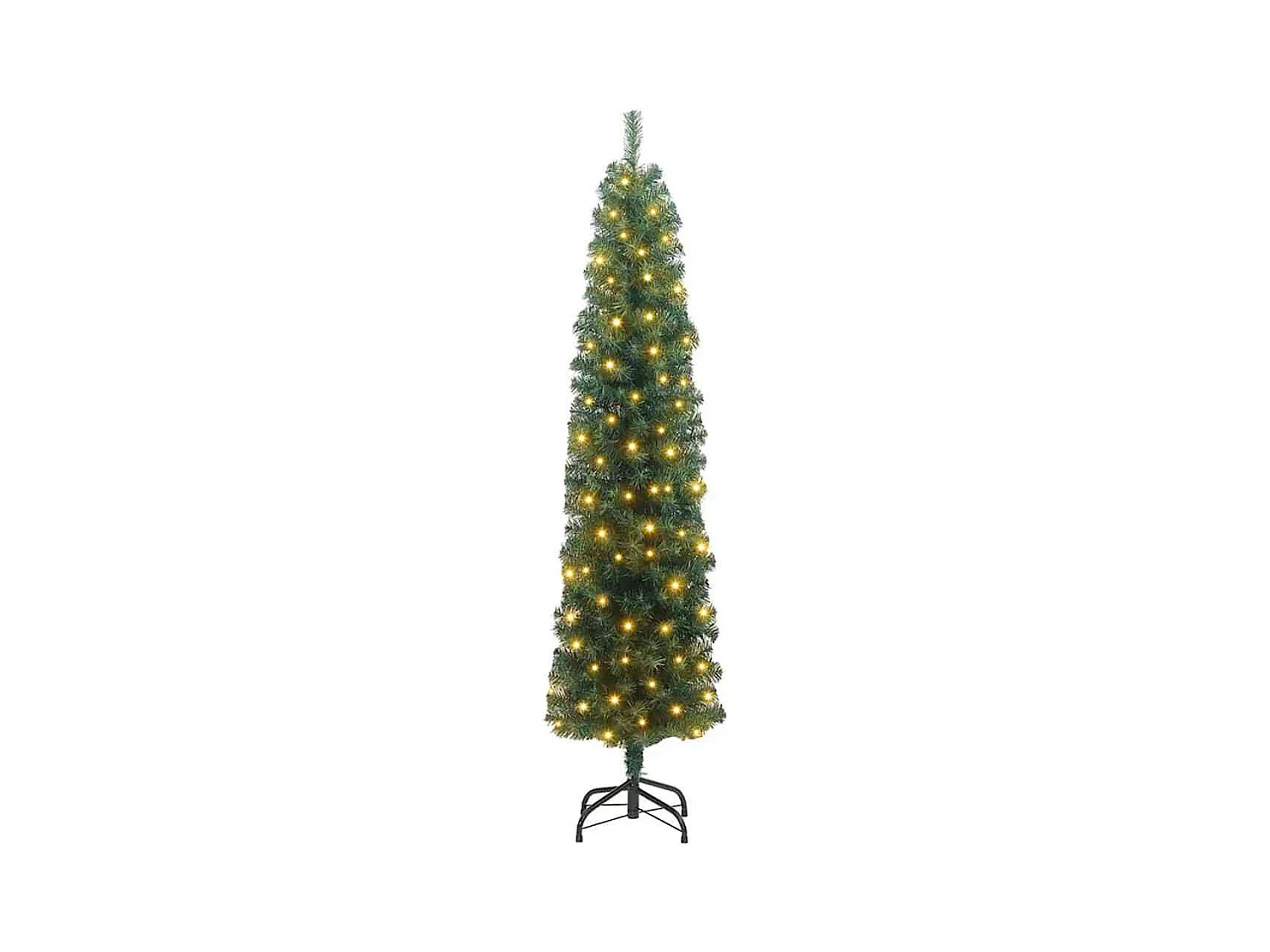 Slanke Kerstboom Groen 48 x 48 x 180 cm Kunststof en metaal