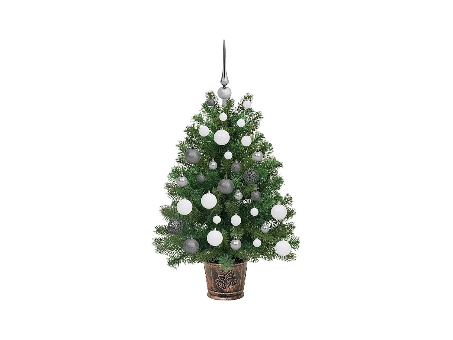 Sapin de Noël artificiel avec 150 LED Vert 90 cm PE et PVC