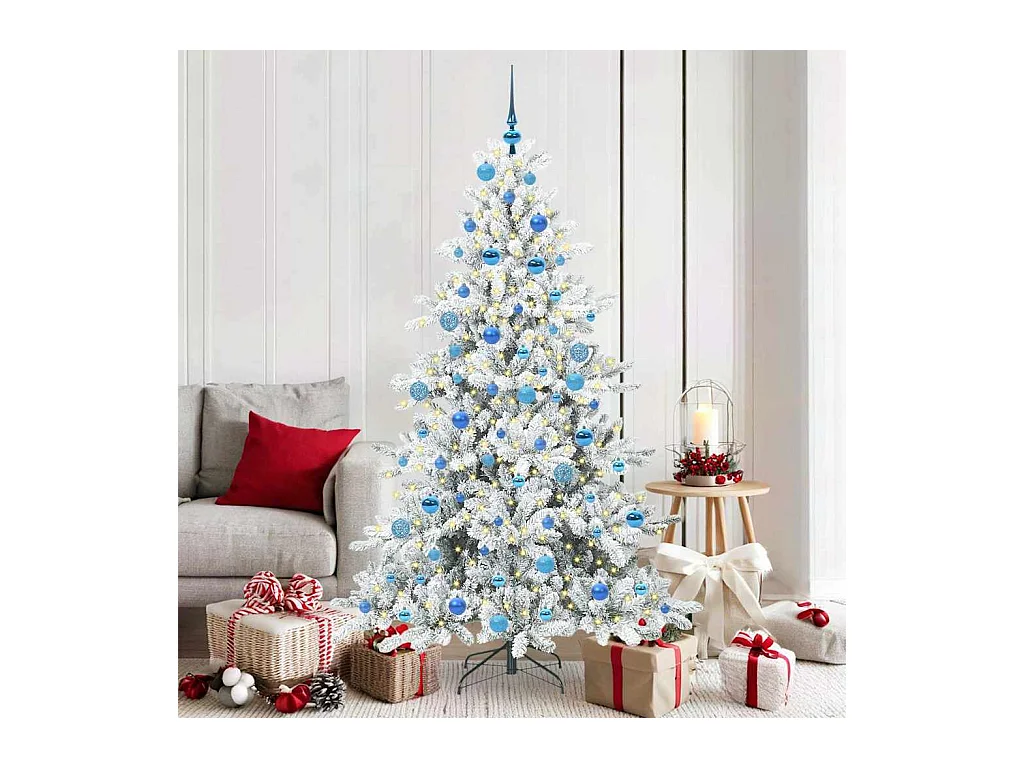 Árbol de Navidad artificial con ramas articuladas 180 cm PVC