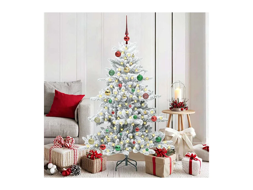 Árbol de Navidad artificial con ramas articuladas 150 cm PVC