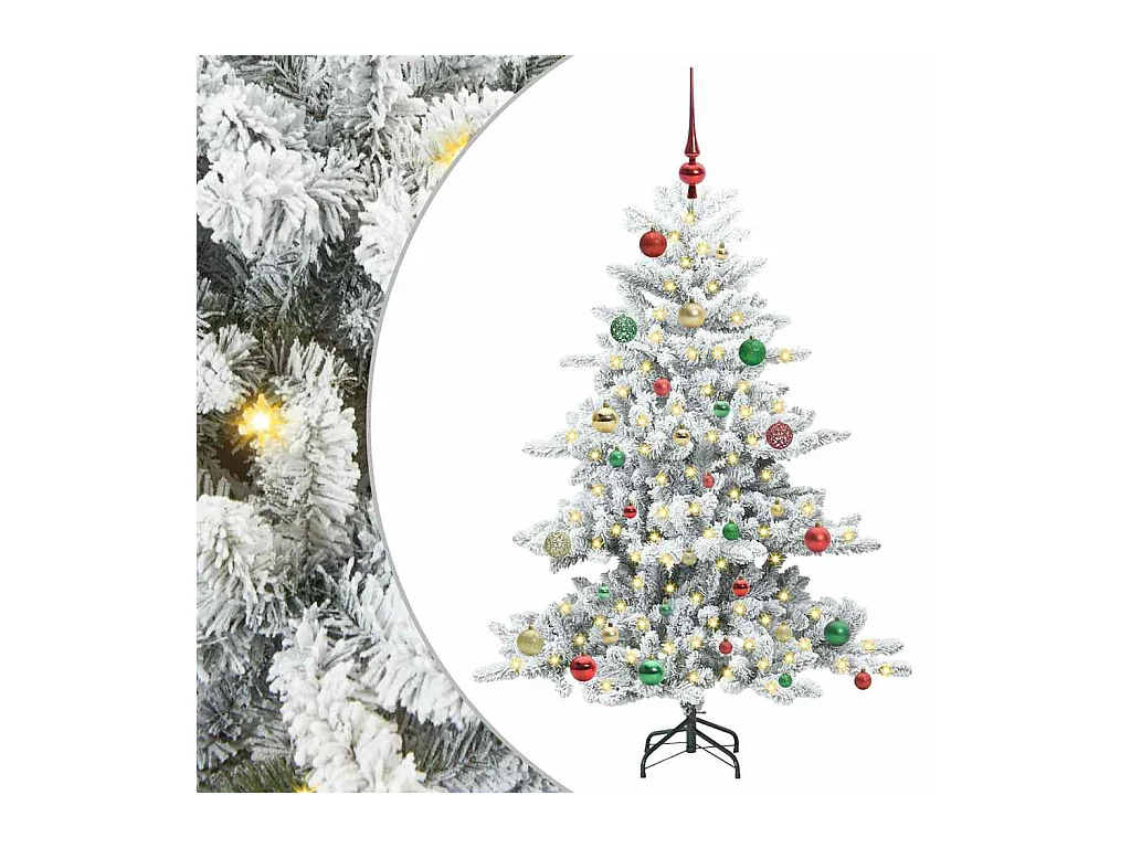 Árbol de Navidad artificial con ramas articuladas 150 cm PVC