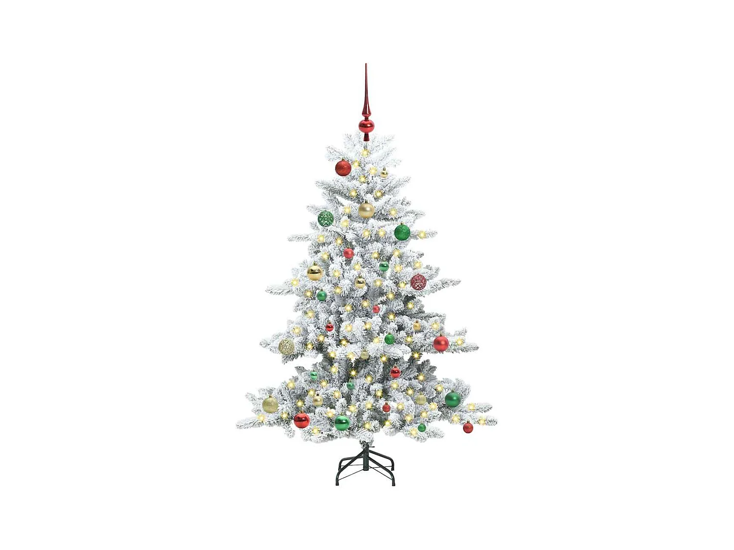 Árbol de Navidad artificial con ramas articuladas 150 cm PVC