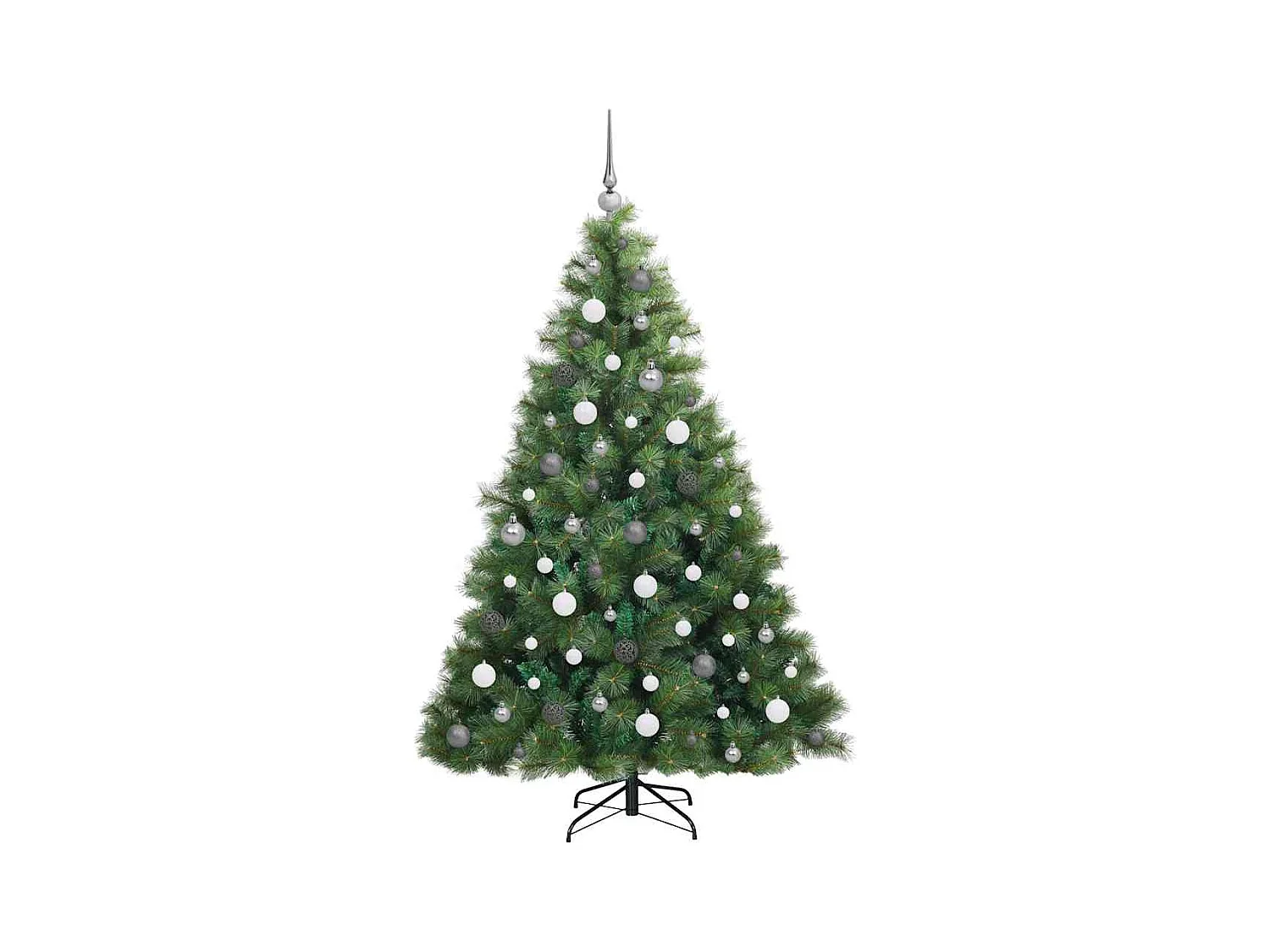 Kunstkerstboom met 300 LED met standaard Groen 180 cm PE en PVC