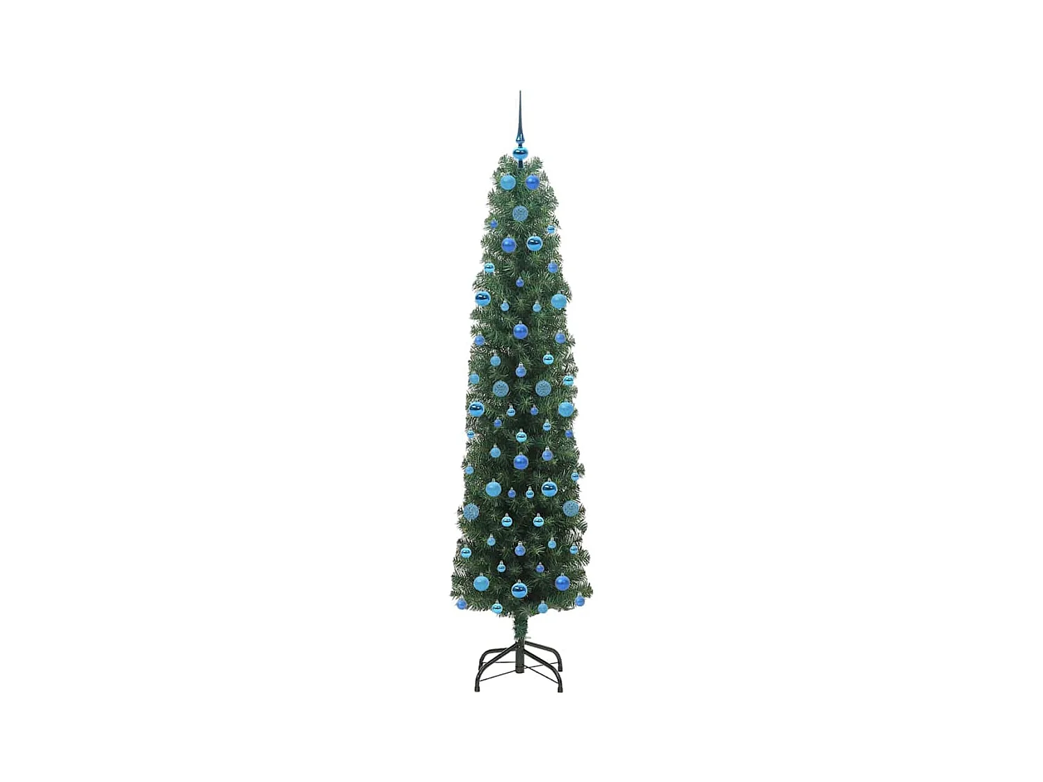 Árbol de Navidad artificial Verde 210 cm PVC, Acero y Plástico