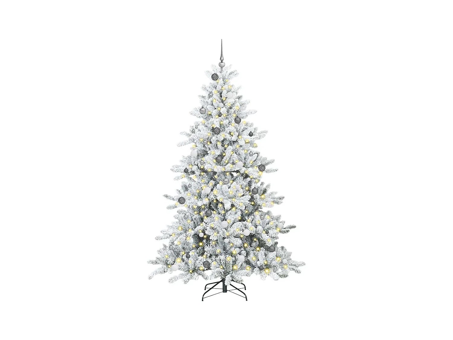 Kunstmatige Hinged Kerstboom met 300 LED 240 cm PVC