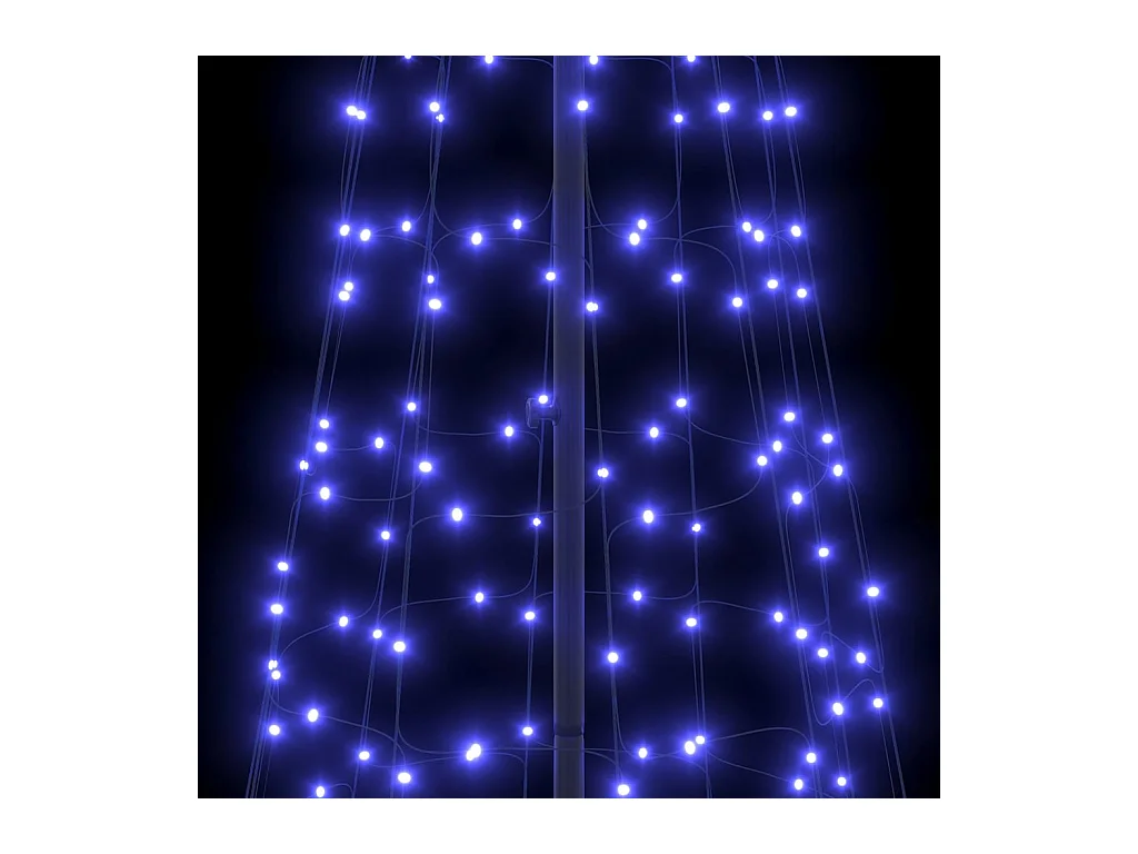 Árbol de Navidad LED con 800 LED con soporte Azul 400 cm Hierro